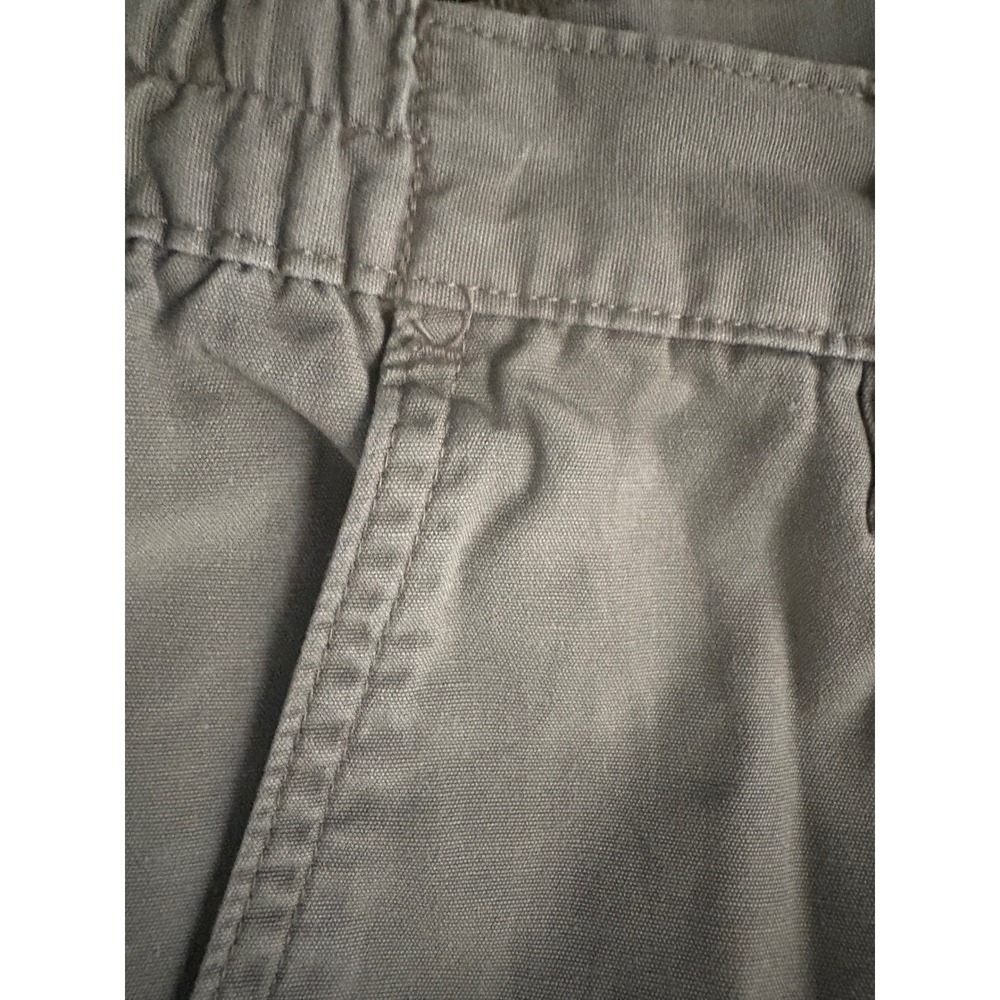 VTG Fieldstone Womens Cotton Canvas Cargo Utility Shorts Mineral Green Khaki 8 - Picture 3 of 11